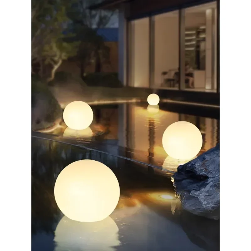 Swimming Pool Light Ball Light Outdoor Water Surface Floating Lamp Hotel Courtyard Fountain Pool Pool Decoration Landscape Lamp