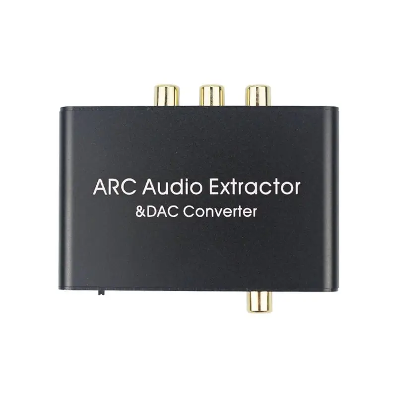AA08-2X 192Khz ARC Audio Adapter Extractor Digital To Analog Audio Converter DAC SPDIF Coaxial RCA 3.5Mm Jack Output