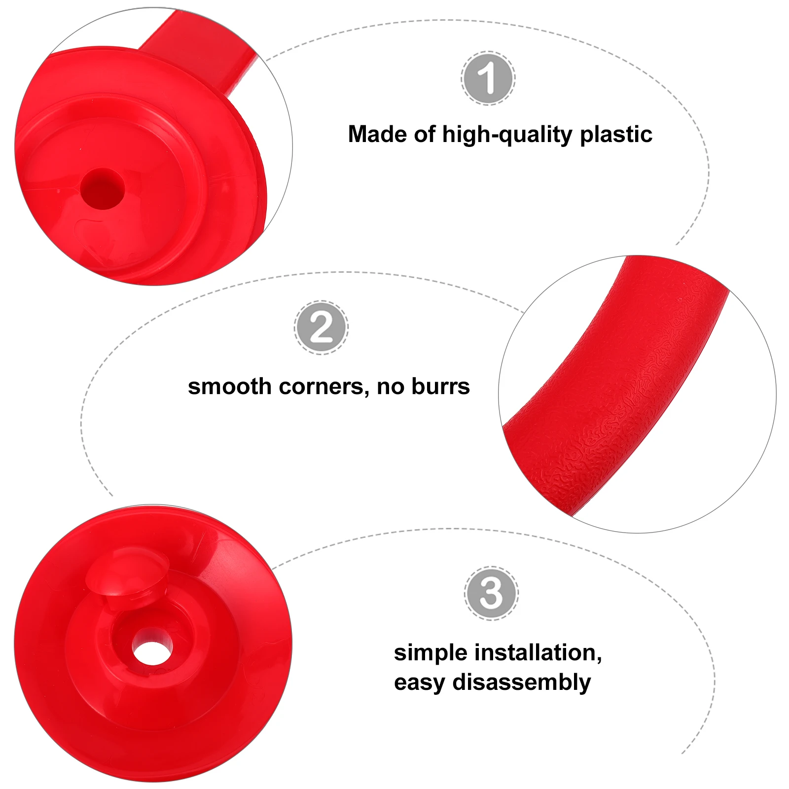 

Accessory Large Round Disk Kids Swing Seat Plastic Playground Equipment Outdoor Indoor Recreation Game Swing Plate Seat Round