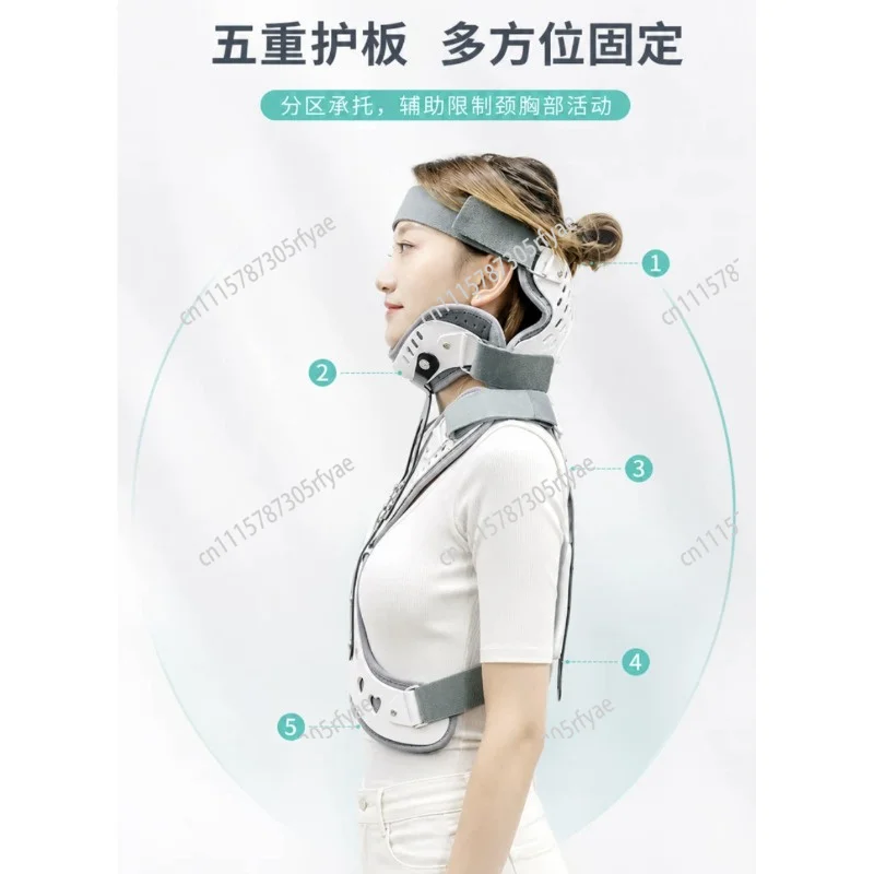 Adjustable Cervical Spine Neck Support Orthosis Fixed Bracket Postoperative Rehabilitation Brace for Neck Fracture Support