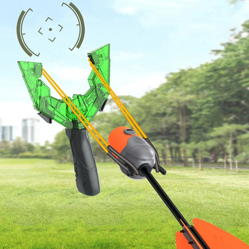 Creative แบบพกพากลางแจ้ง EDC พลาสติก LED ที่มีประสิทธิภาพ Slingshot โฟม Arrow ของเล่นเครื่องมือ