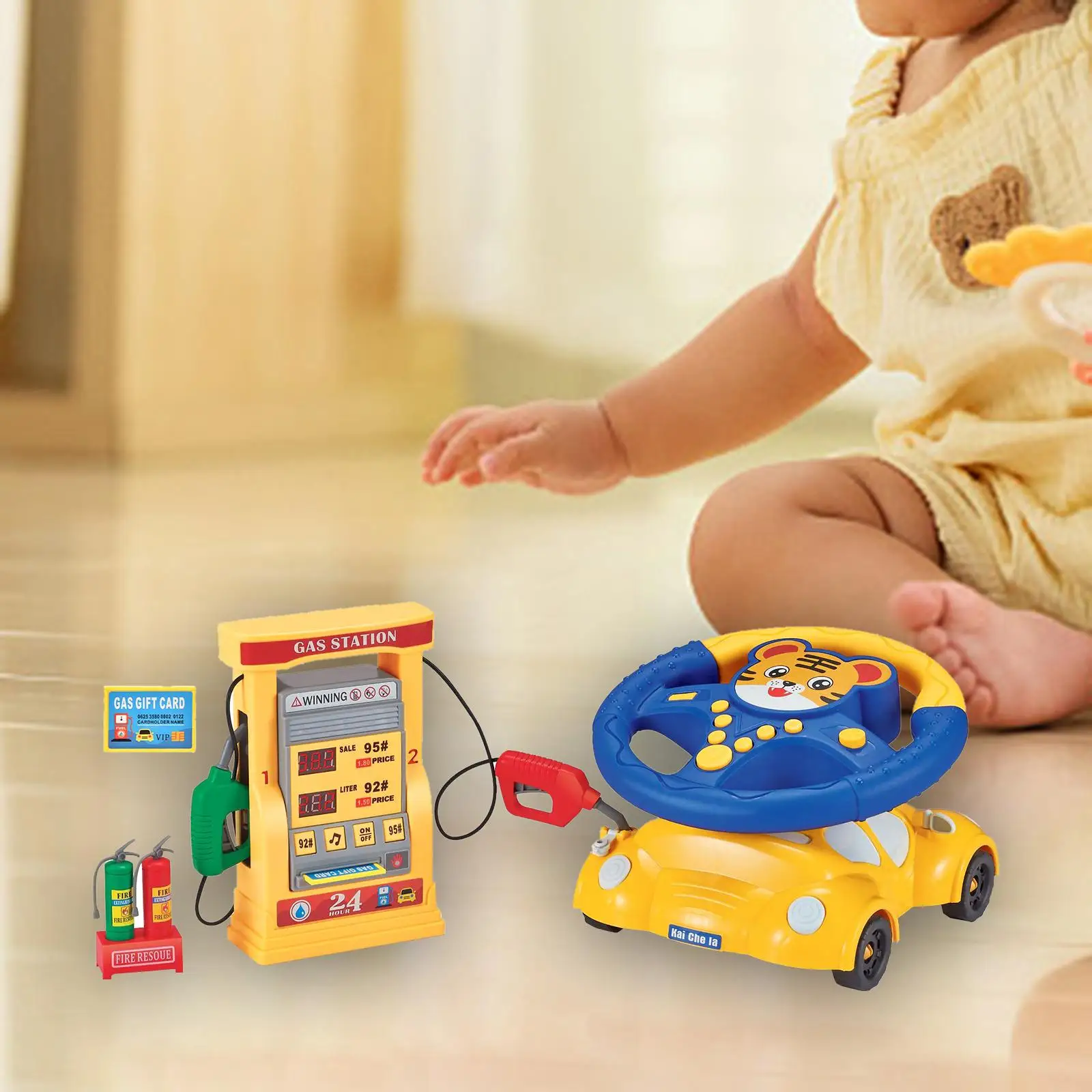 Multifunction Steering Wheel Toy Pretend Play Sensory Skills 2 Multifunction Steering Wheel Toy Pretend Play Sensory Skills