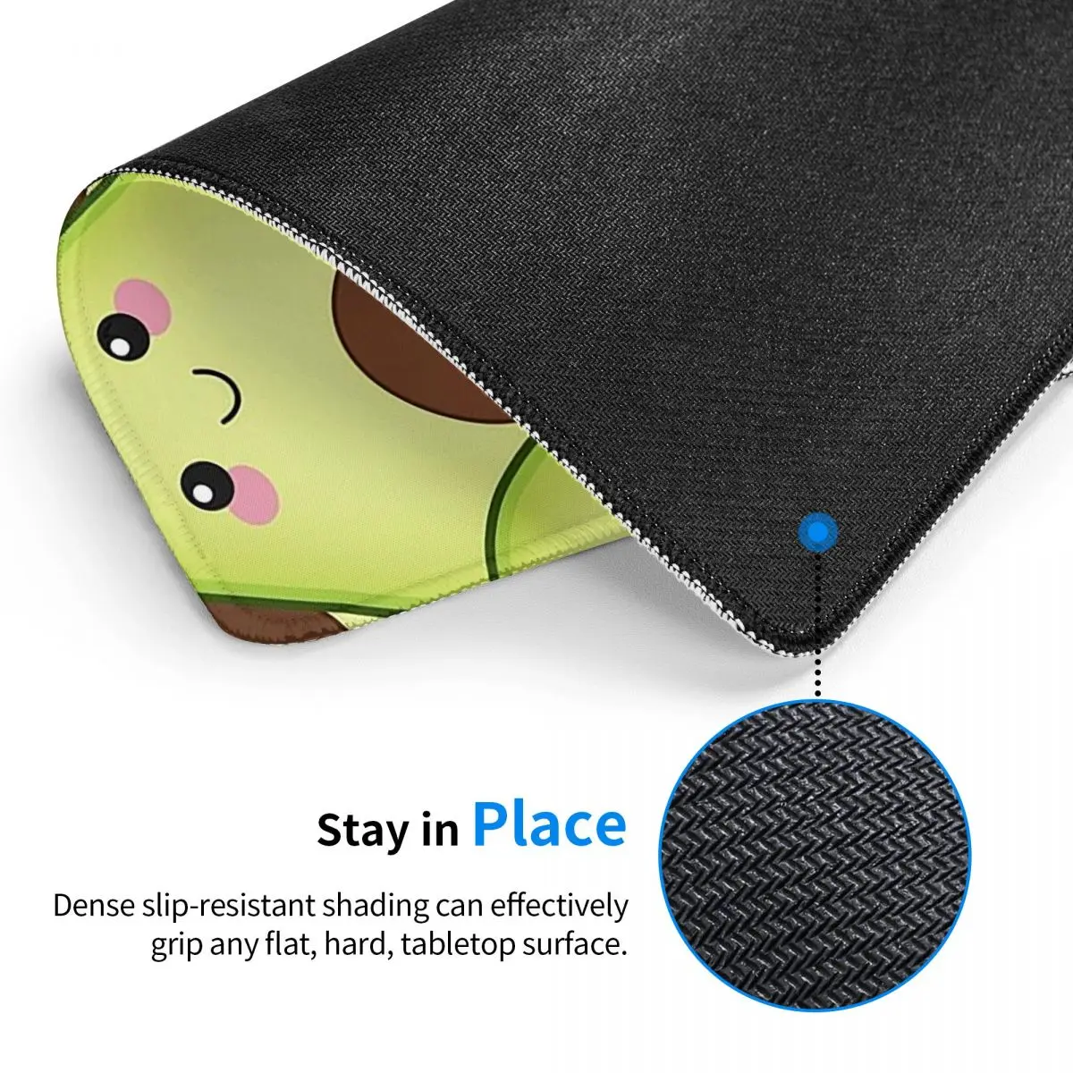 Cute Avocados Tile Mouse Pad Computer Keyboard Mouse Mat Gamer PC Desk Mat Office Table Mats
