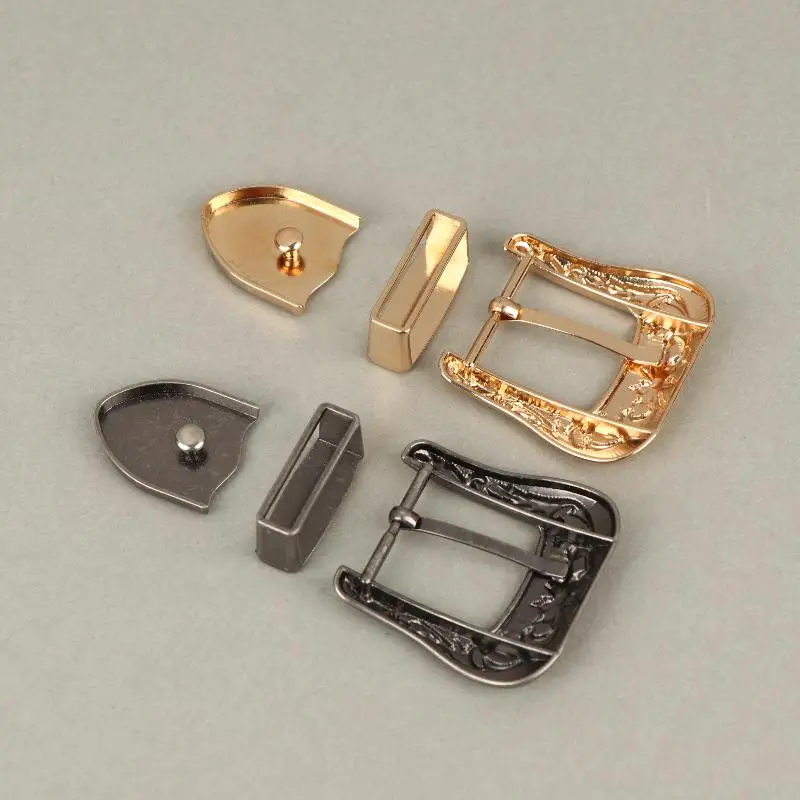 [New] Vintage European & American Style Metal Belt Buckle Floral Engraved Pin Buckle Classic Retro Waistband Clasp​