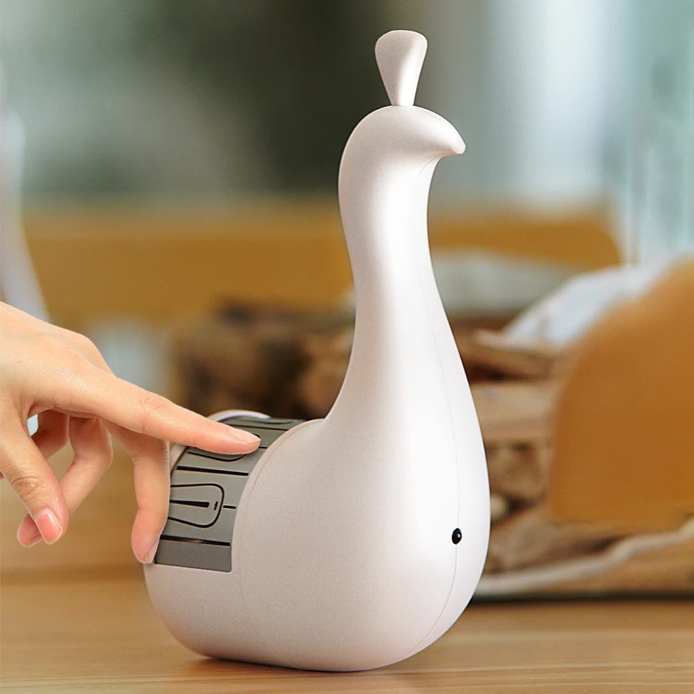 Lampu Proyeksi Merak LED Kreatif Lampu Suasana Remote Control Lampu Dinding Lampu Samping Tempat Tidur untuk Rumah Kamar Tidur Dekorasi Dinding Samping Tempat Tidur