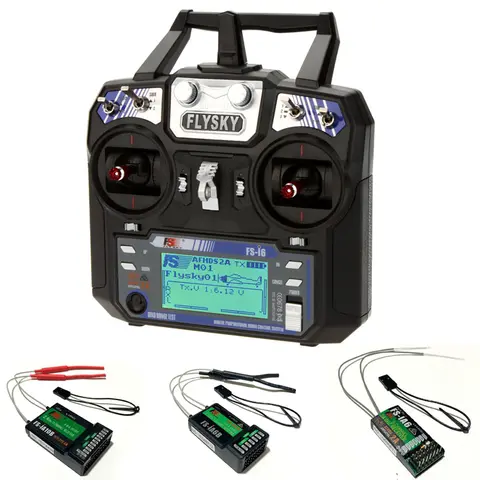 Original Flysky FS-i6/I6X/I6S I6 2.4G 6ch/10CH RC MODEL 1/2 Transmitter Controller FS-iA6/FS-iA6B/IA10B Receiver for DIY Drone