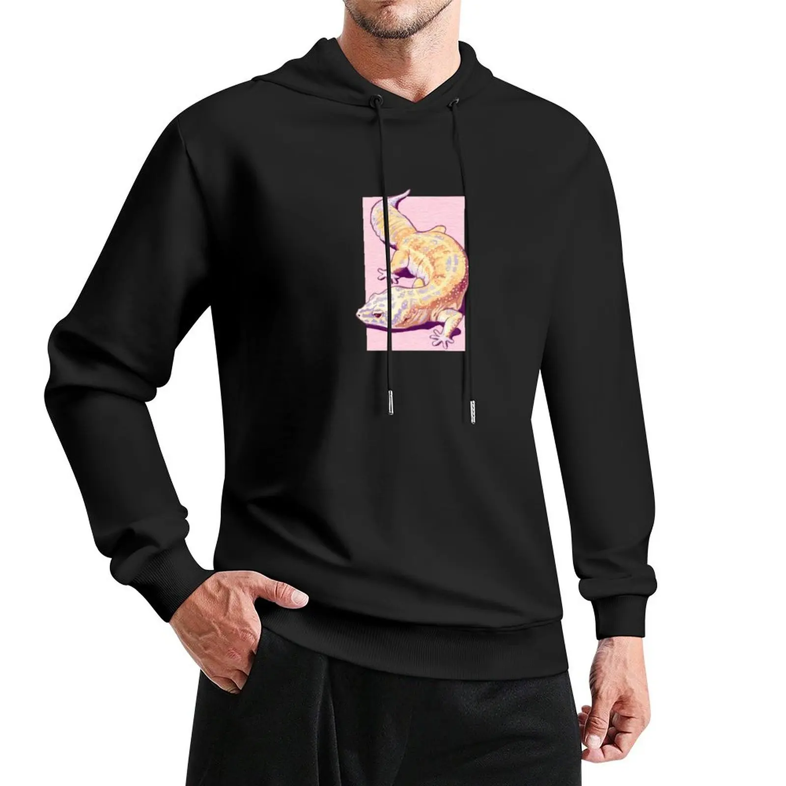 

Leopard Gecko Citra Pullover Hoodie men's sweat-shirt set mens clothing men's winter sweater oversized hoodie