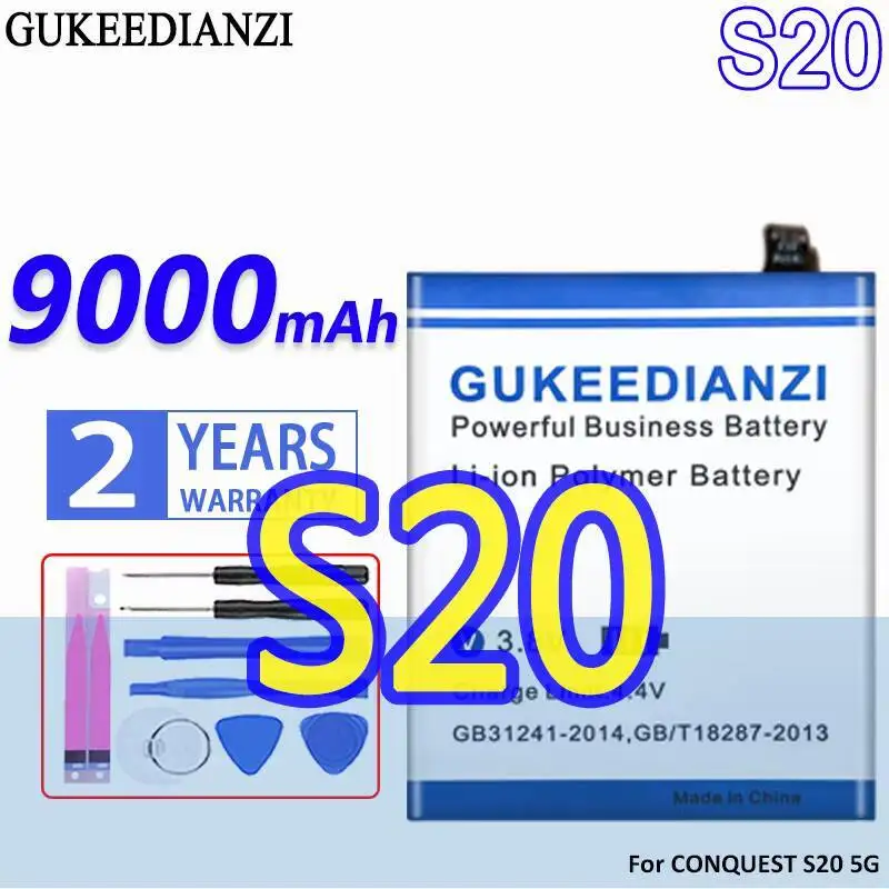 

Аккумулятор мобильного телефона для Conquest S20 5G, высокая производительность, 9000 мАч, высокая эффективность