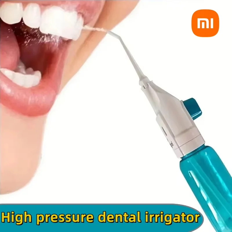 Xiaomi Portable Household High Pressure Oral Irrigator Teeth Clean Water Dental Floss Manual High Pressure Water Toothpick New