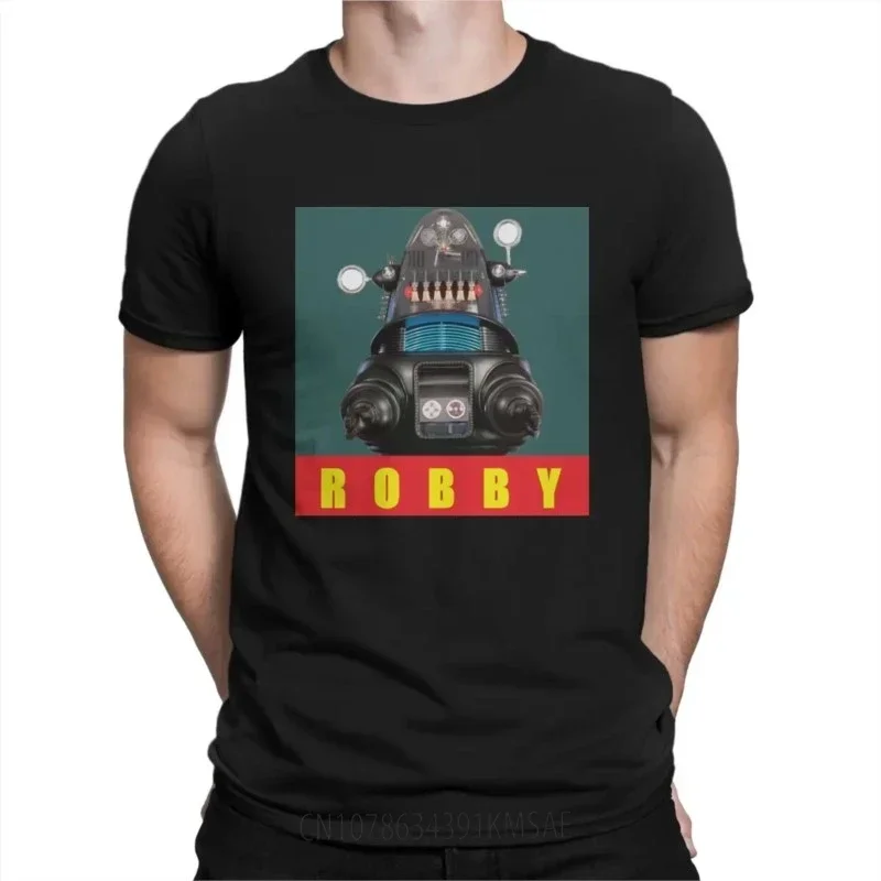 Robby The Robot Cute Individuality T Shirt Streetwear Hipster  Forbidden Planet Movie Walter Pidgeon Anne Francis Man TShirt