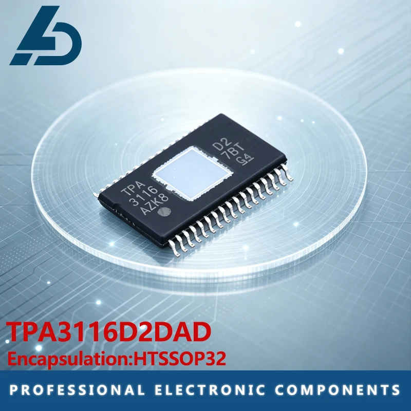 10PCS~50PCS/LOT TPA3116D2DAD TPA3116 3116 Class D audio amplifier chip  HTSSOP32