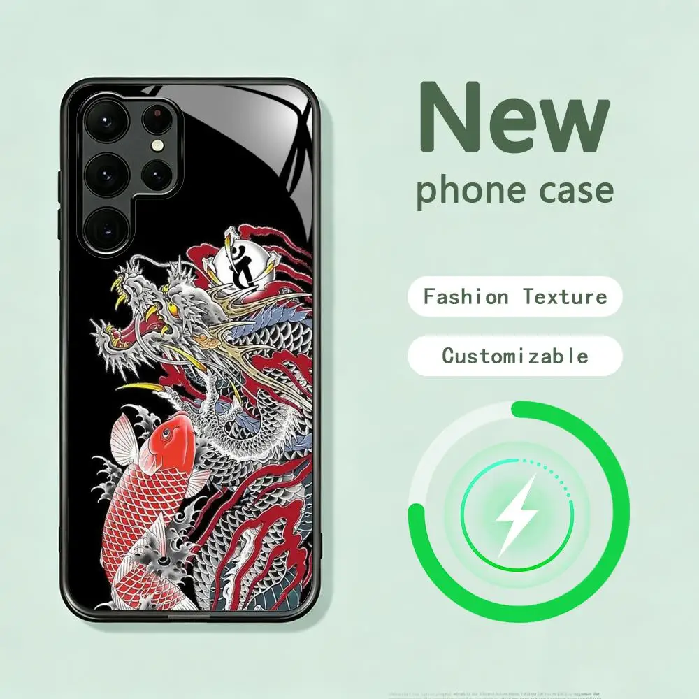 Image of Coole Yakuza Kiwami 3 & Dark Ties Handyhülle für Samsung S26 S25 S24 S23 S22 S21 S20 Plus Ultra Note20 Glas Magnetische Hülle