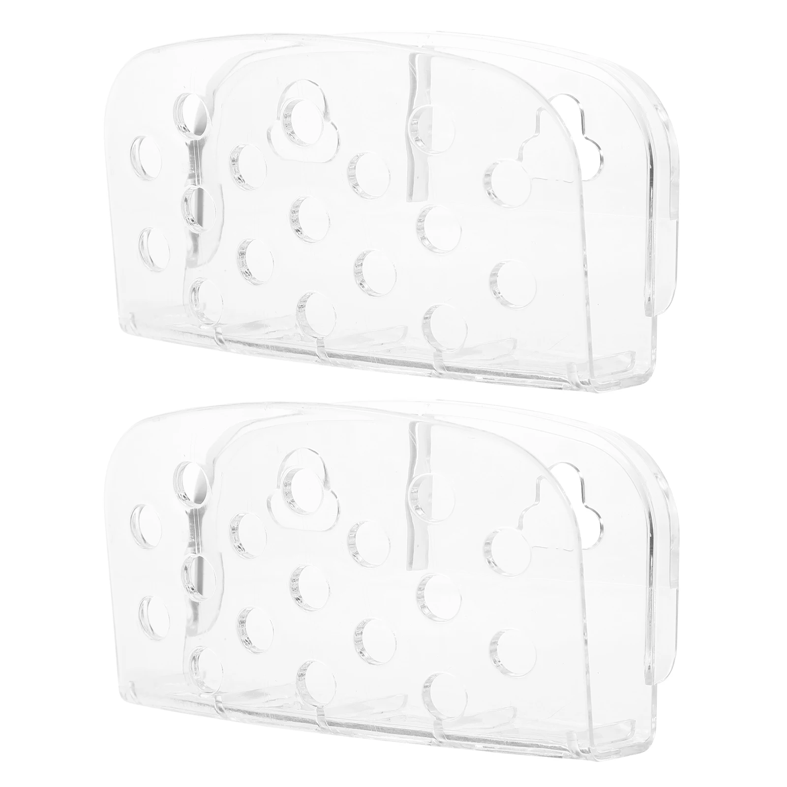 

2 шт., держатель для губки на присоске, органайзер для кухонной мойки, полый дизайн, аккуратная полка для хранения, экономия места на присоске, полка для губок