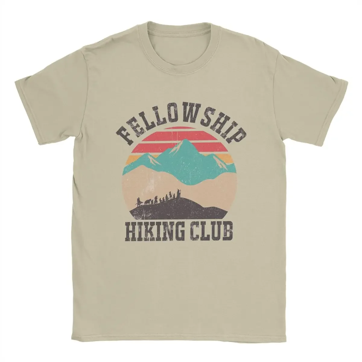 Men's Fellowship Hiking Club Mordor L-Lords Of The R-Rings T Shirt Cotton Clothing Casual O Neck Tee Shirt 4XL 5XL T-Shirt