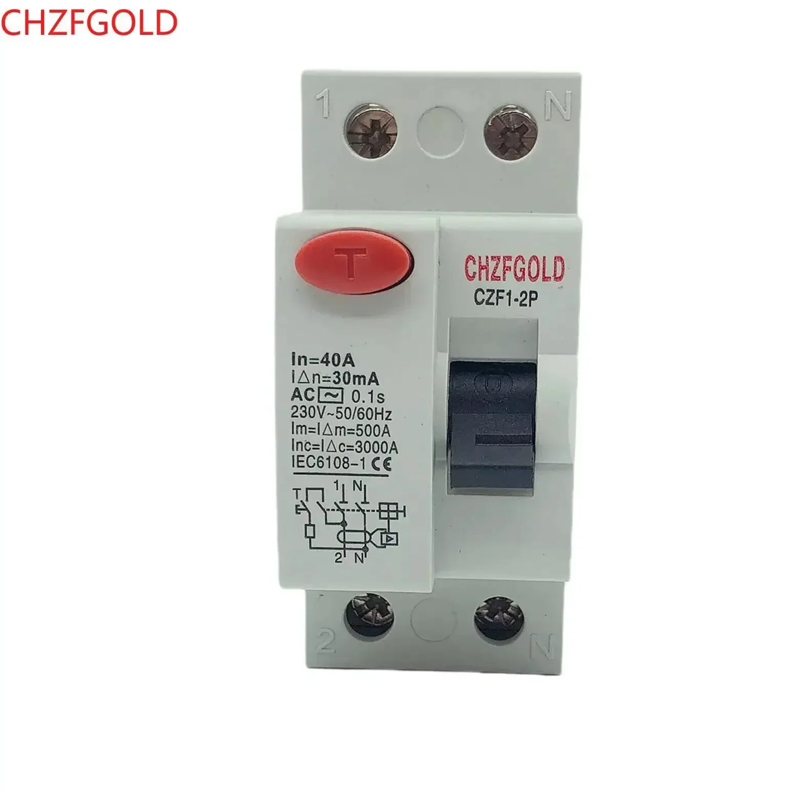 2P 23A 32A 40A 63A 80A 100A RCCB RCD 230V Electromechanic Residual Current Circuit Breaker Differential Breaker Safety Switch
