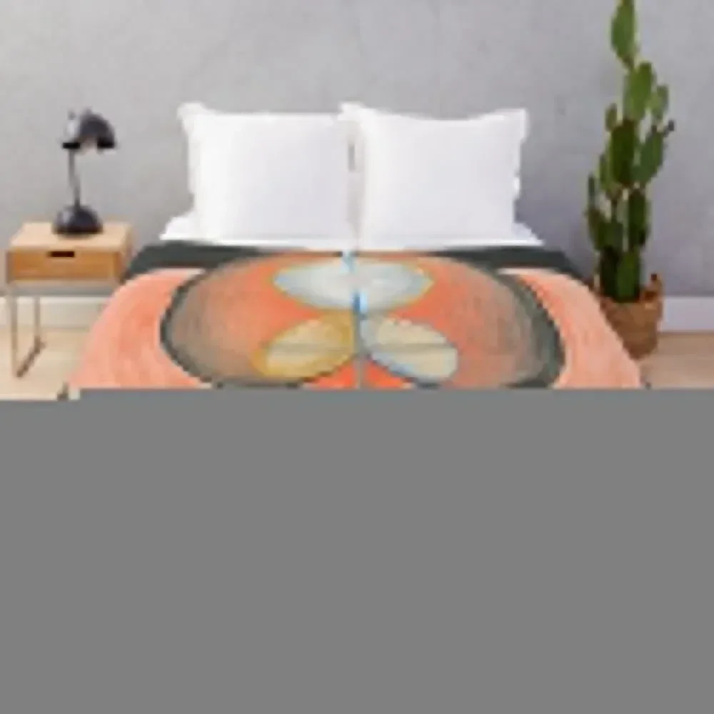 

Hilma af Klint - The Evolution No. 10, Throw Blanket Year Round Soft Comfortable Blanket for Home