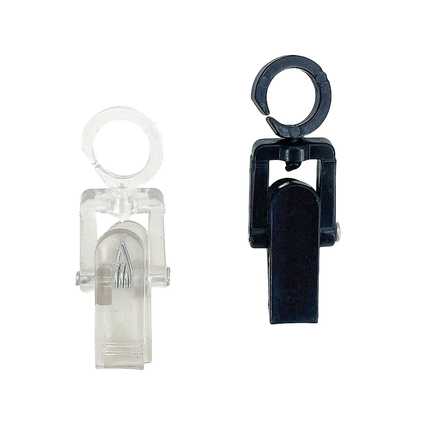 Plastic Hang Clips Sign Poster Card Display Clamp Holders Products Rotatable Ring Strong Grip