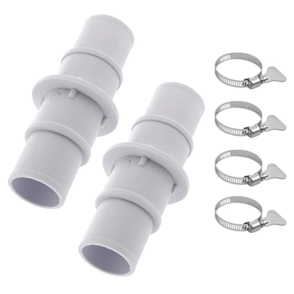Hose Adapter for Swimming Pool Vacuum and Filter Pump Systems Plastic Coupling Designed for 1 1/4 inch 1 1/2 inch