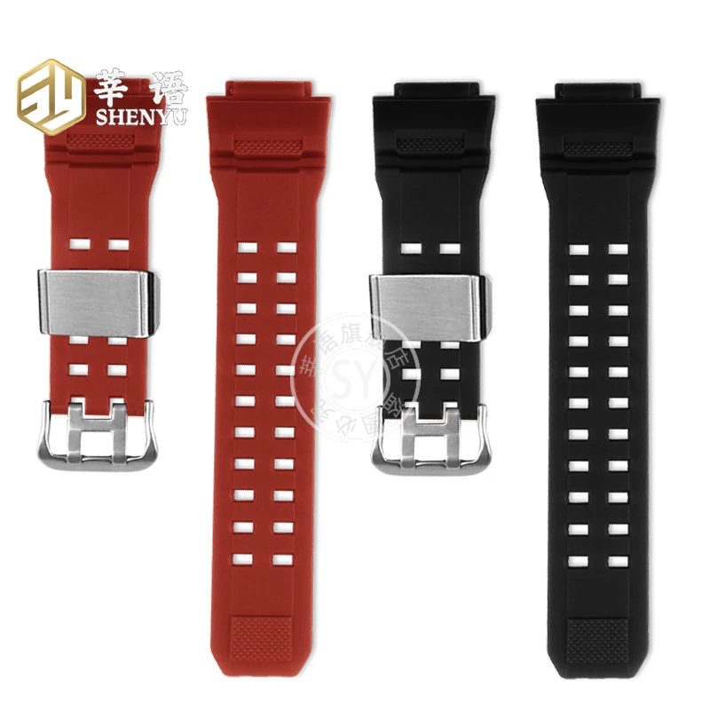 Shenyu Silicone Watch Strap For Casio G-Shock Series 3104 GW-9400/GW9300 Replacement Watch Band Bracelet Watch accessories