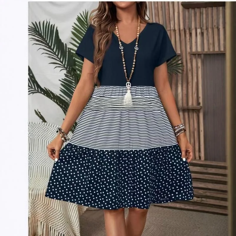 

Женская юбка трапециевидной формы средней длины ort V-Ne Splice Cake Dr Busin Casual Sle из полиэфирного волокна с эластичной резинкой на талии