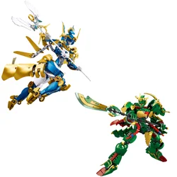 New Three Kingdoms Mecha Building Blocks Children's Educational Assembling Sable Guan Yu Robot Toy Boy Gift Model Collection