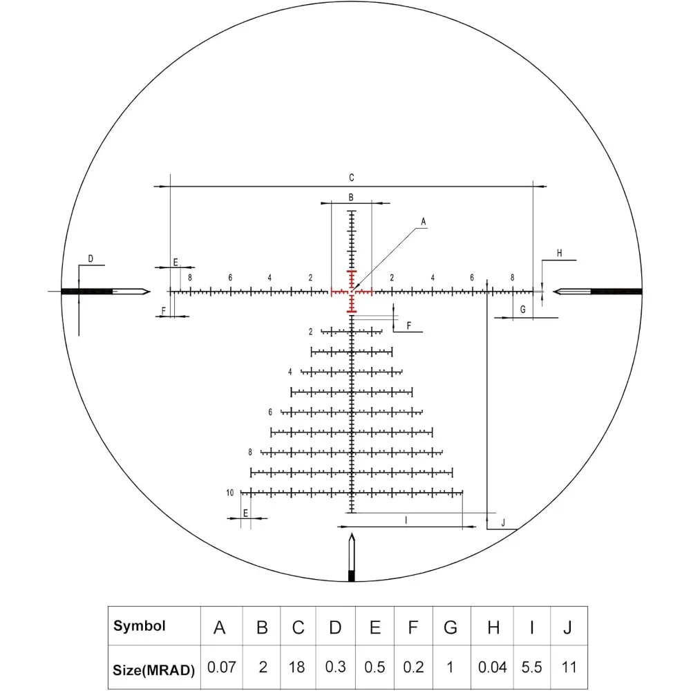 Optics ED GEN-II 5-25x56mm PRS Zielfernrohr FFP 0,1 MRAD beleuchtetes Absehen mit Zero Stop 34mm Rohr