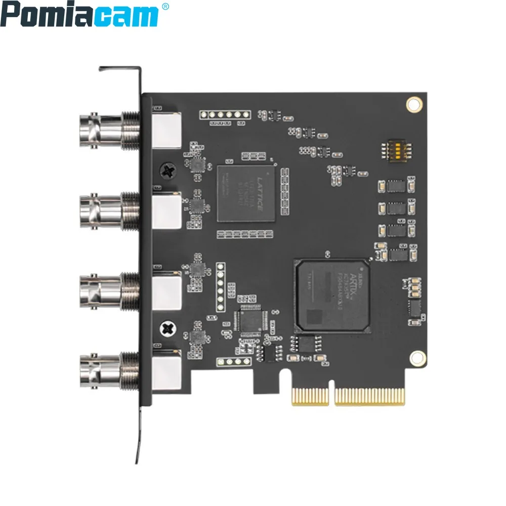Pomiacam UC3540S Pro Capture Card, 1080P60 HDMI to PCIe x4, YUY2 Color, Low Latency for Live Streaming,Wirecast Compatible