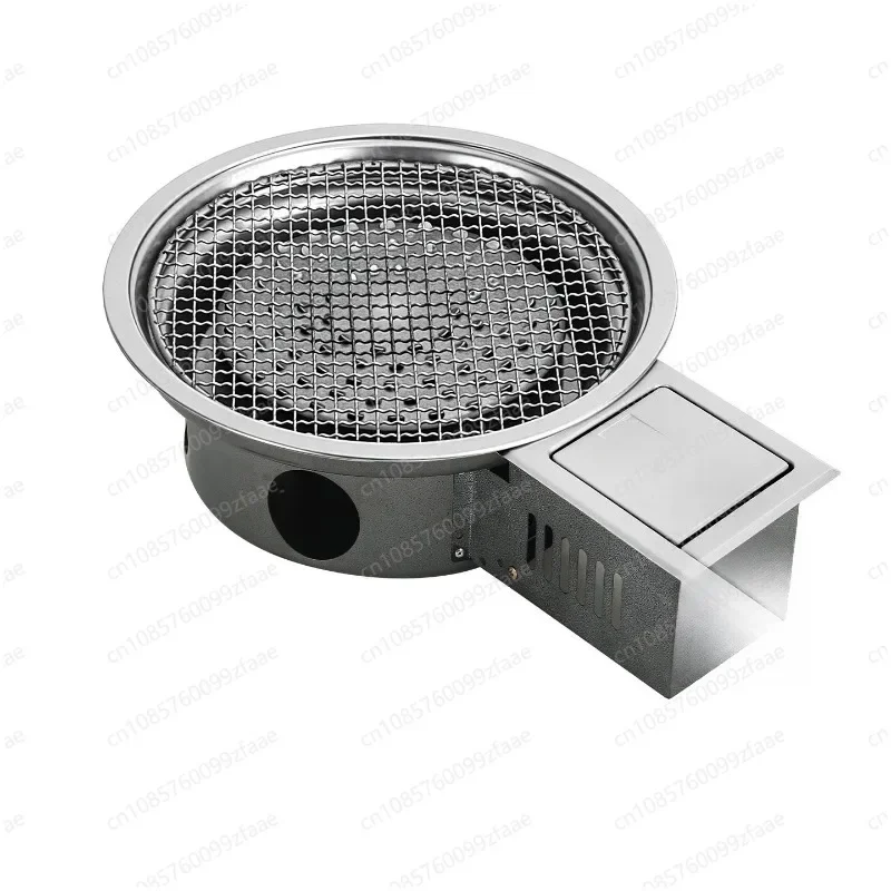 Smoke-free design and steel construction of Korean natural gas grill oven grill