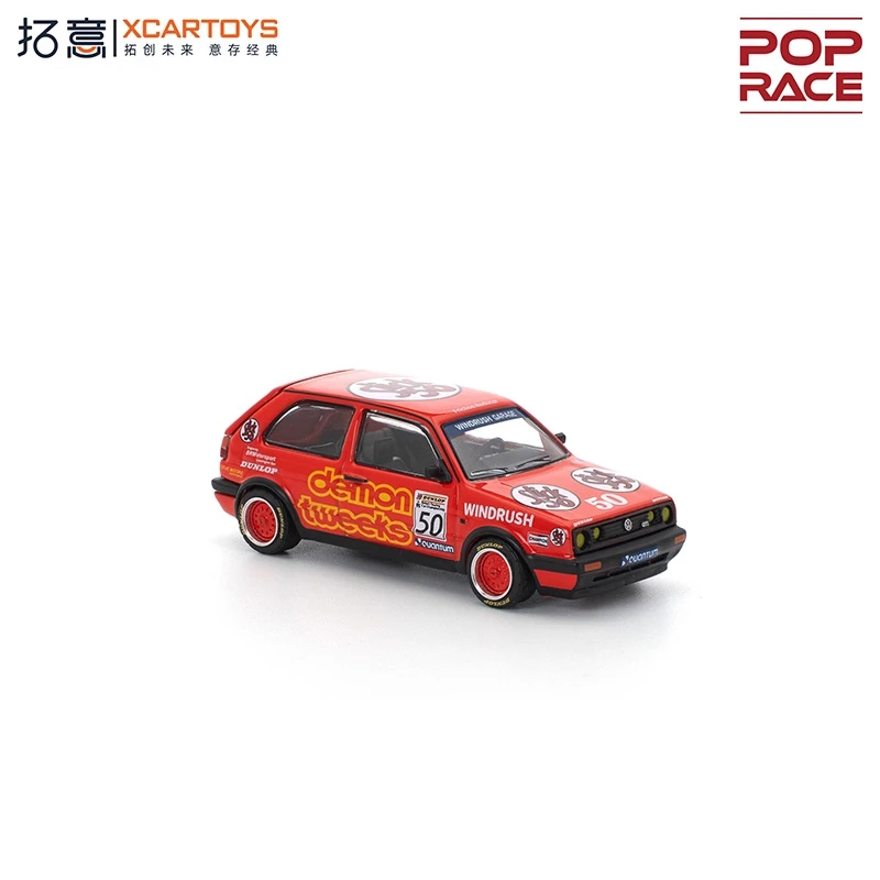 XCartoys Poprace 1:64 GTI Mk2 BTCC 1988 Rotes Druckguss-Modellauto
