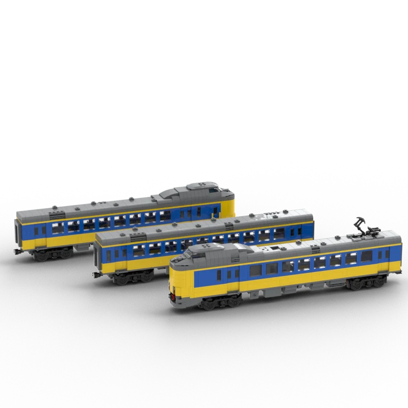 MOC Train Series Passenger NS ICM Koploper V2 Building Blocks Assembly Model Bricks Toys Display Creative Puzzle Children Gifts