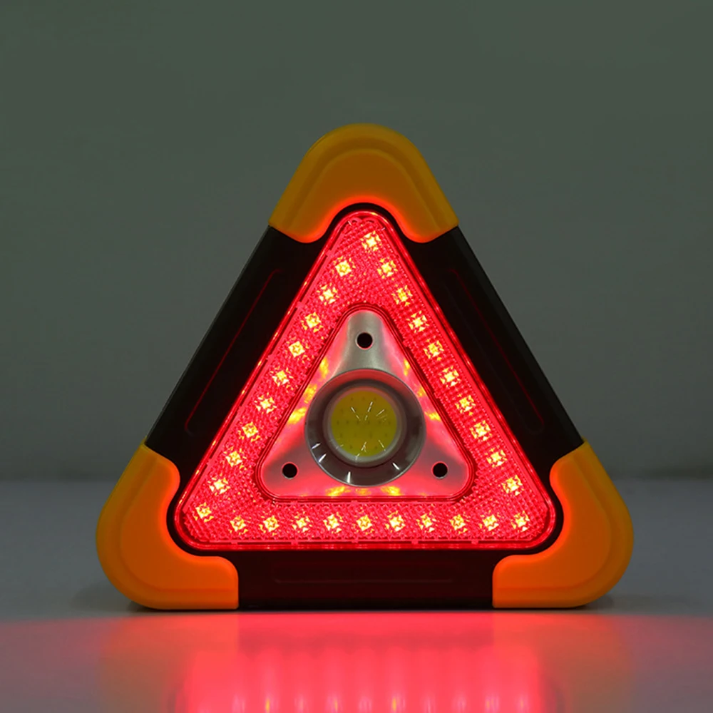 Triangle Emergency Warning Portable 30W 1200LM LED Warning Light Super Bright Outdoor Work Lamp Floodlight for Camping Hiking