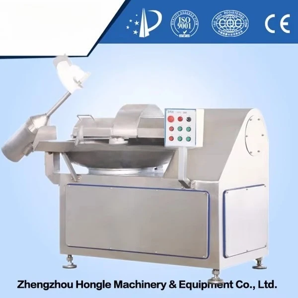 Variable Frequency Meat Bowl Cutter 80L Stainless Steel Industrial Meat Chopper Mixer for Sausage Meatball Processing