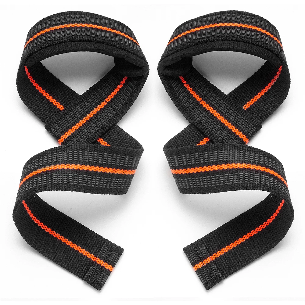 1 Pair Hard Pull Wrist Lifting Straps Grips Band-Deadlift Straps with Wrist Padded and Anti-Skid Silicone - for Weightlifting