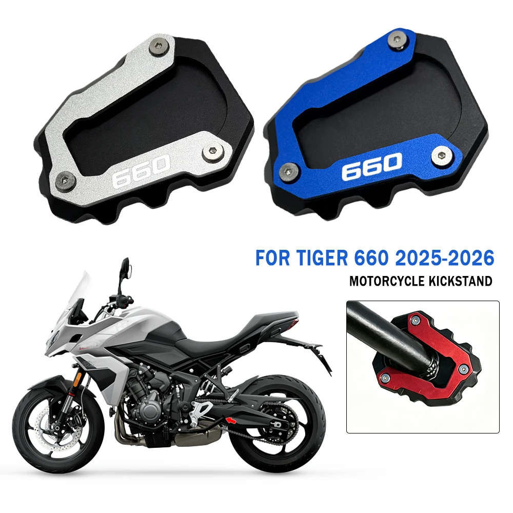 For tiger660 Sport Tiger Sport 660 TIGER660 2025-2026 Motorcycle Accessorie Kickstand Enlarge Side Stand Extension Support