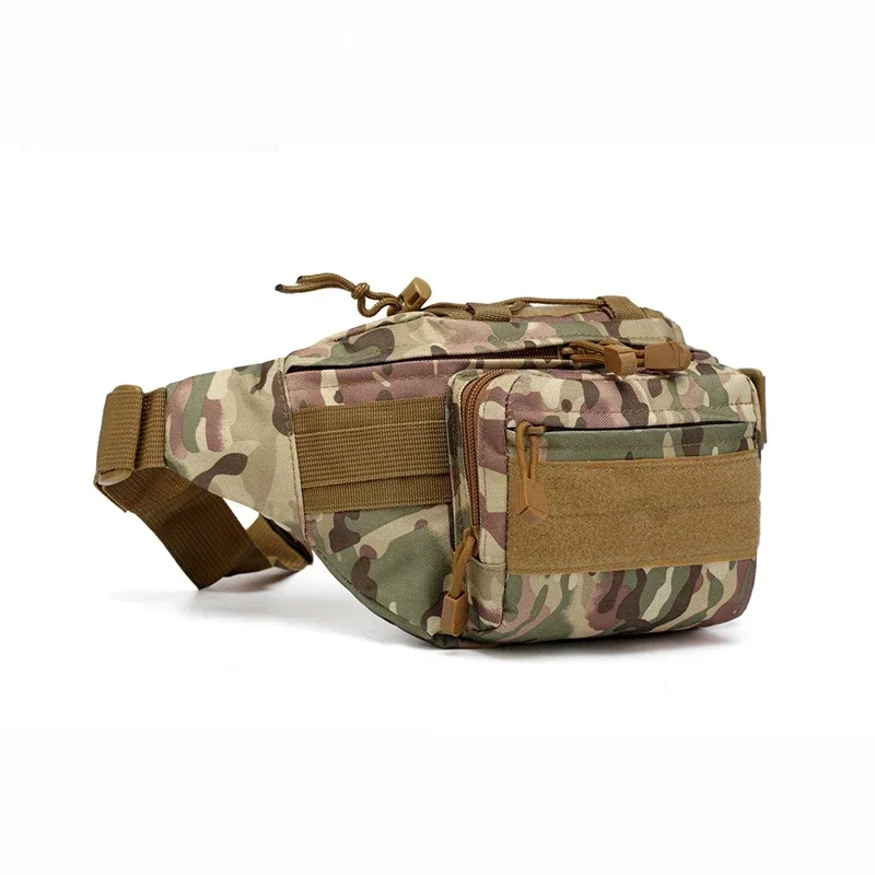 

Tactical Waist Bag Oxford Multifunction Outdoor Camouflage Chest Pack Travel Riding Portable Sports Bag Unisex Fanny Pack