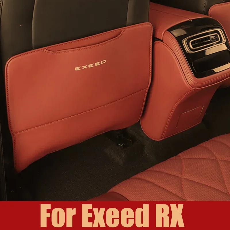 For Chery EXEED RX 2022 2023 2024 Car Seat Anti Kick Pad Rear Armrest Box Protective Pad Seat Back Anti Dirt Mat Accessories