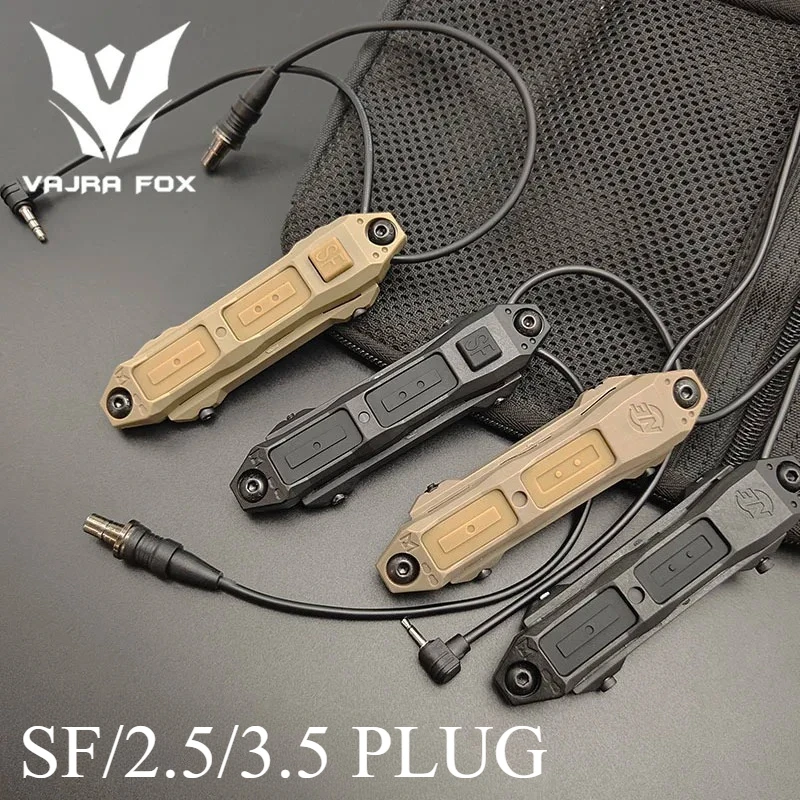 Nylon SF/2.5/3.5 Plug Airsoft SF M600 M300 DBAL Dual Function Remote Pressure Switch Tactical Scout Light Accessory