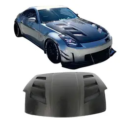 Classic Style Carbon fiber Fibre Front Engine Bonnet Hood for Nissan 350Z Z33 07 up，100% tested well