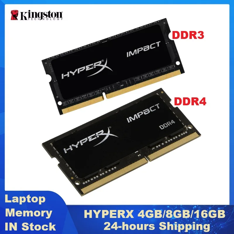 Memoria Hyperx FURY Impact DDR4, Memoria RAM DDR3 DDR3L para Portátil, 4GB 8GB 16GB 2133 2400MHz 2666MHz 3200MHz 1333 1600 1866 SODIMM