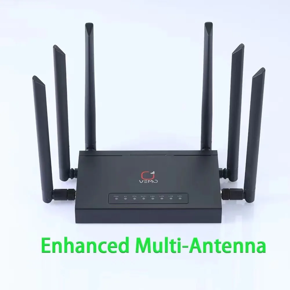 VEMO B628 4G Lte Router bezprzewodowy Modem 4G Wifi 300Mbps Router wi-fi z gniazdo karty Sim CPE z antena zewnętrzna i portem LAN