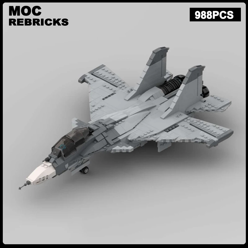 

WW2 Military Series Multi-Role Combat Aircraft MOC Building Block Shipborne Fighter Aircraft Assembly Model Brick Toys Children'