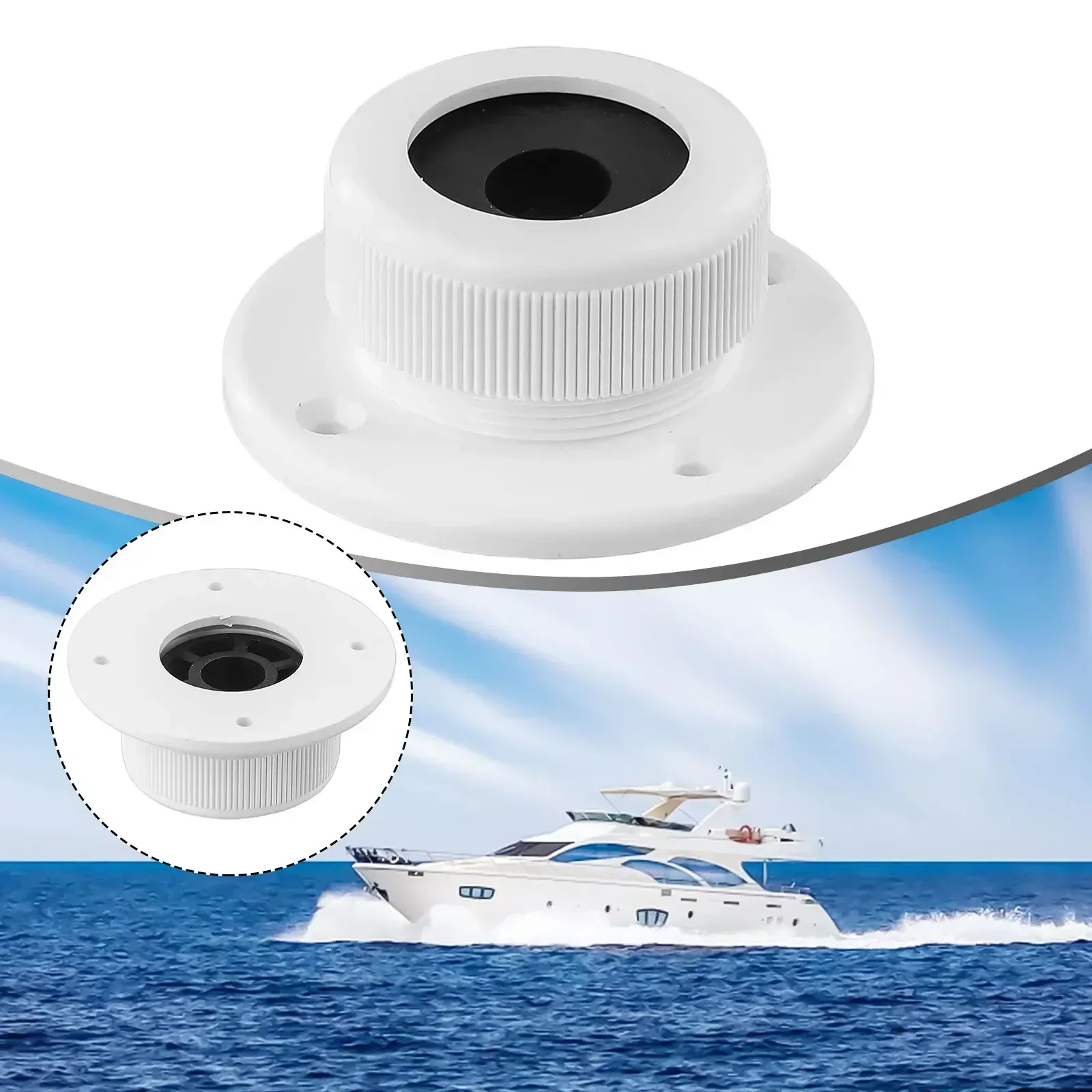 None Thru Outlet Boat Cable Outlet Boat Marine Marine Parts Water Resistant White Auto Parts Marine Accessories