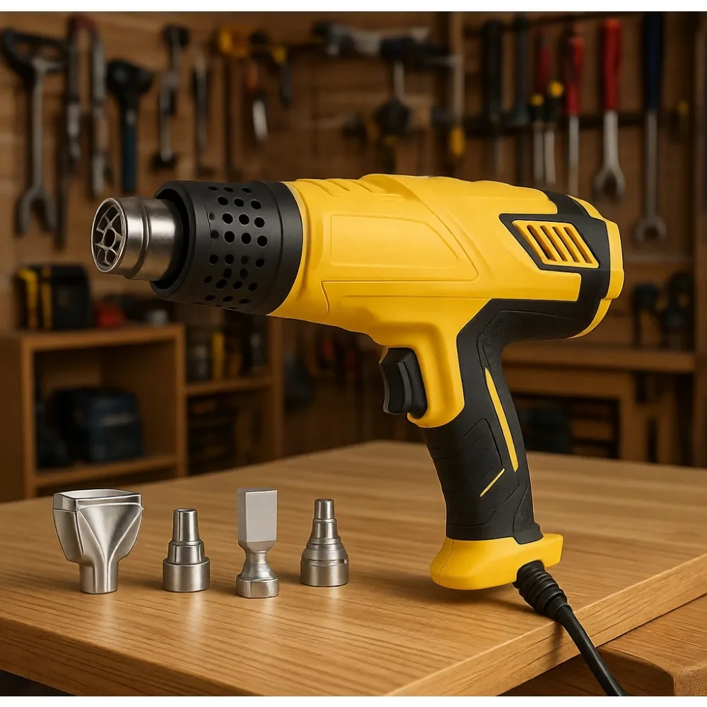 

Термофен 1800 Вт с регулируемой температурой от 120 до 1202°F, с четырьмя насадками для рукоделия, работы с смолой, трубок и снятия краски