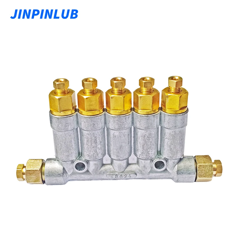 JINPINLUB DPB Outlet Pressurized Lubricating Oil Grease High Accuracy Detective Volume Thin Oil Distributor