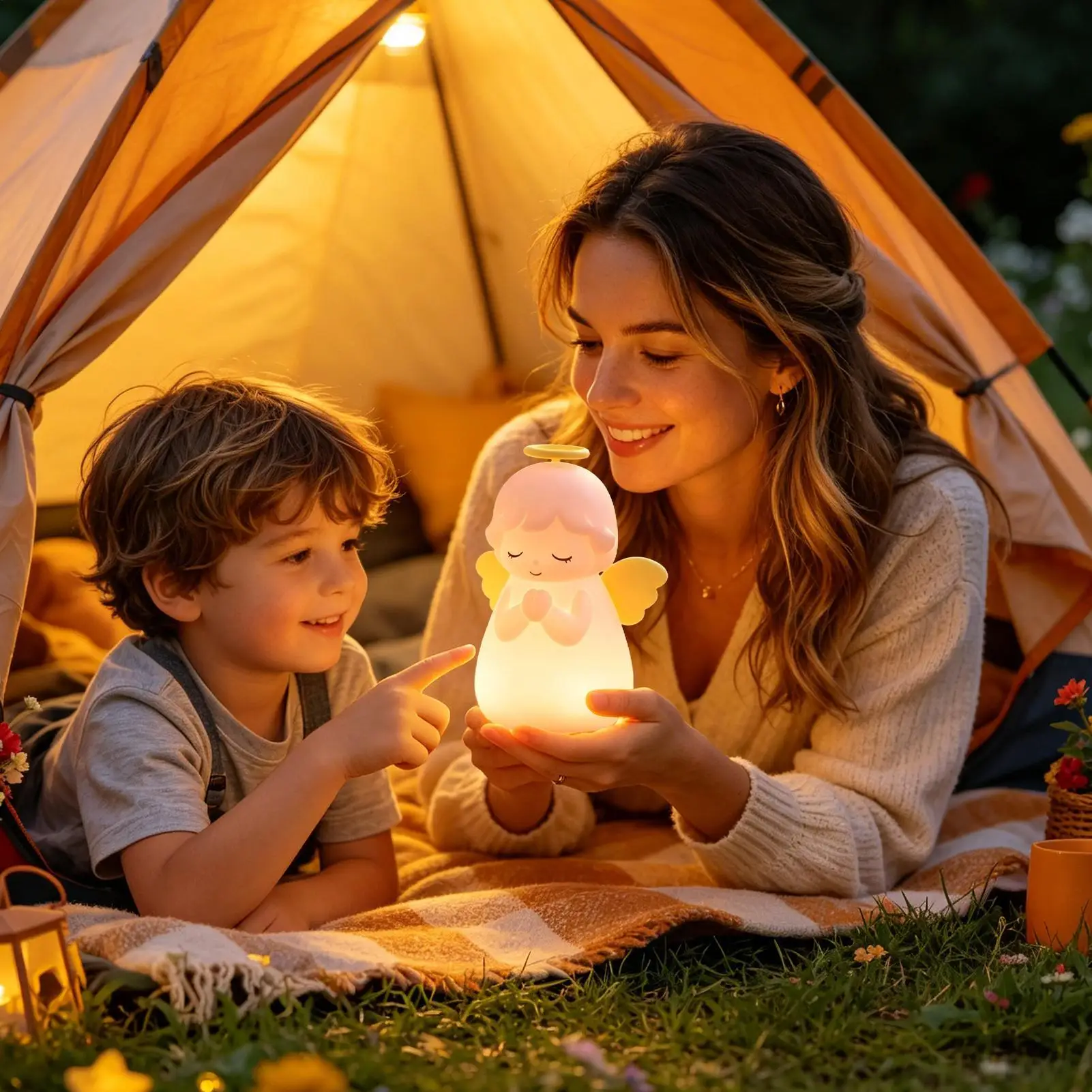 

Cute Night Shape Reading Lamp With Timer Rechargeable Table Lamp For Nursery Desk Bedside Nightstand Living Room Home Dorm