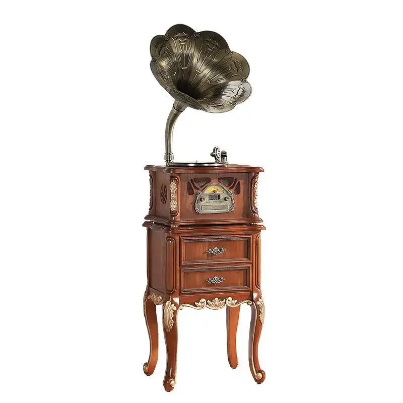 Vinyl record player European furniture ornament record player