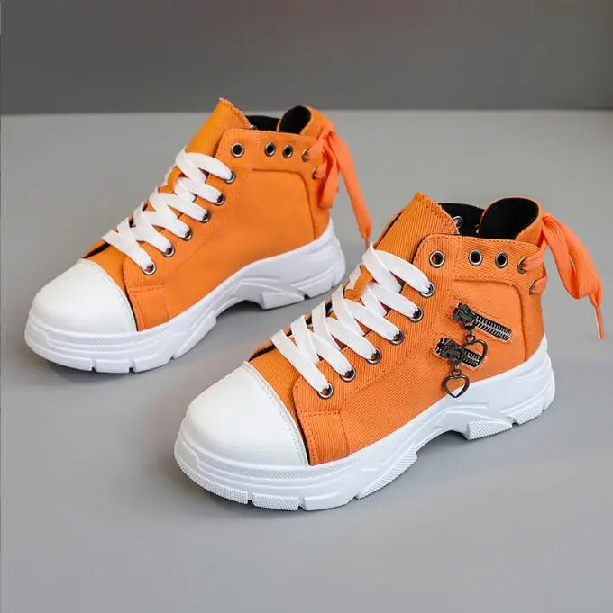 New Sports Shoes Woman Lace-up Sneakers Women Comfort Running Vulcanized Shoes Athletic Thick Soled Breathable Shoes