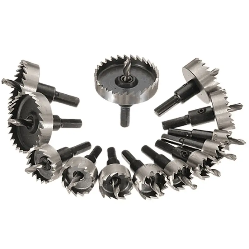 16-53mm Tip HSS Drill Bit Hole Set Metal for Woodworking Cutter Tools