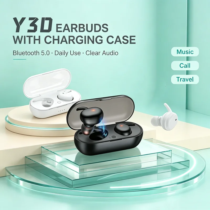 Y30 TWS Wireless Bluetooth headset 5.2 Wireless headphones Earbuds In-ear Noise Reduction Waterproof Headphones for allphones