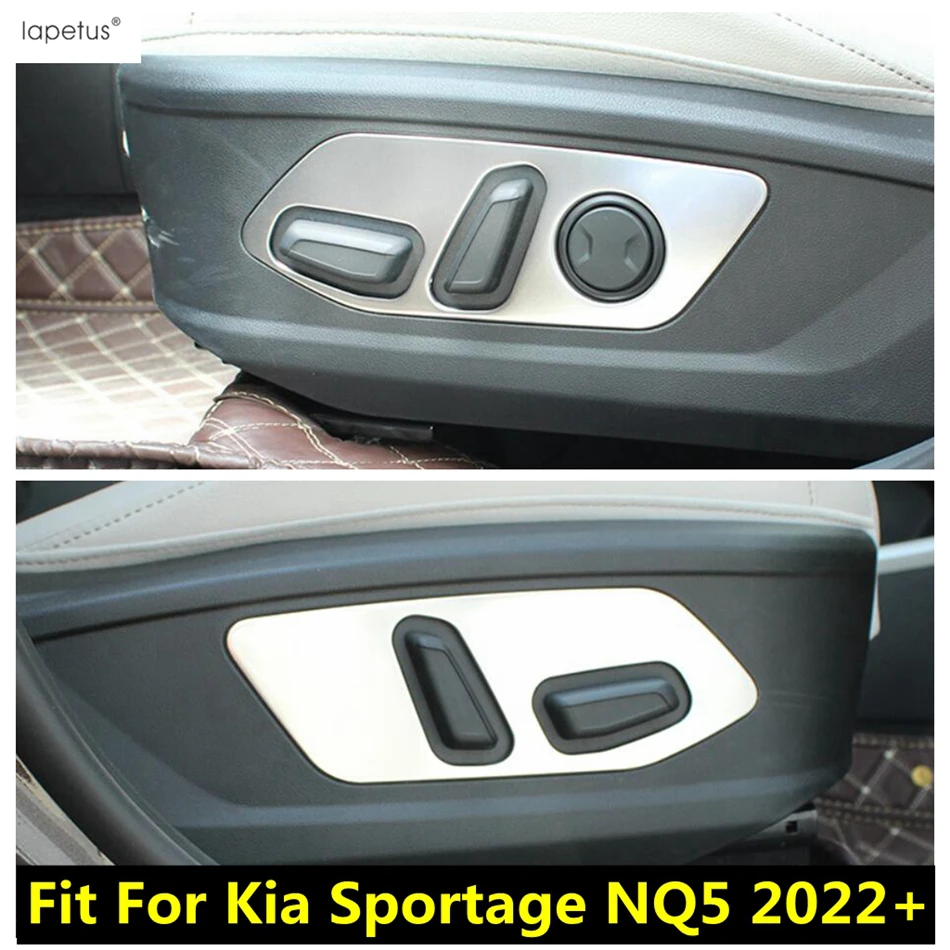 

Для Kia Sportage NQ5 2022 2023 кнопки регулировки сиденья переключатель панель Наклейка Обложка отделка автомобиля нержавеющая сталь аксессуары для и...